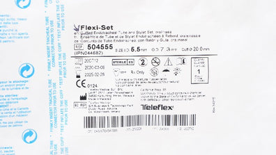Teleflex 504555 Flexi-Set Endotracheal Tube & Stylet 5.5 ID x 7.3 OD x 20.0mm
